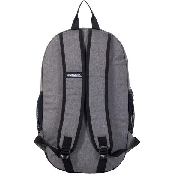 Skechers 365 Durable Nylon Backpack Gray Laptop Athletic‎ Travel School Unisex - Picture 3 of 4
